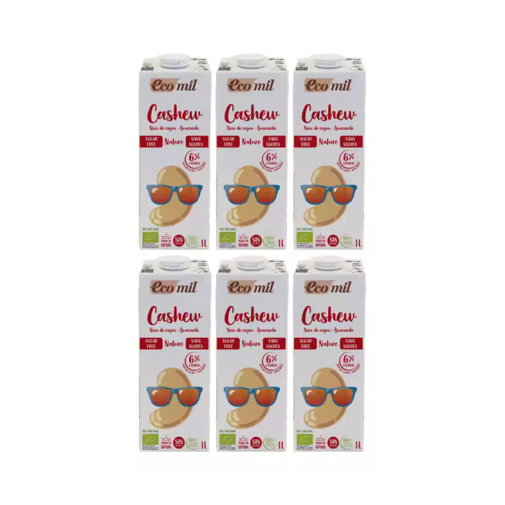 Pack 6x Bebida de Anacardo Bio Nature 1l Ecomil - 1
