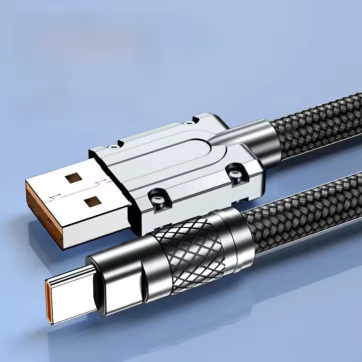 Cable De Datos Para Móvil 6A USB a Tipo C Luz Incluida Carga Rápida Para Xiaomi Huawei Oppo Honor Cable De Teléfono Móvil - 1