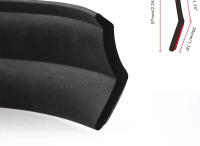 Protector De Parachoques Delantero Universal Para Coche Difusor De Lujo En Goma Suave Borde De Parachoques Protector De Cuerpo Mouldings Exteriores De Coche - details 4