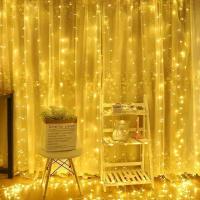 Cadena De Luces De Hilo De Cobre Con 600/300/200 LED Para Cortina USB Con Control Remoto Decoración Para Fiesta Boda Navidad 3*1-6*3M - details 11