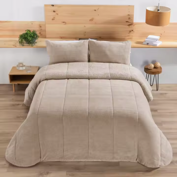 Edredón Comforter Sherpa  RISO  Manterol - Suavidad y Calidez para el Invierno - 1