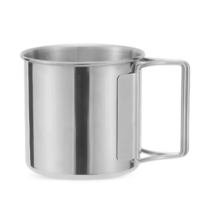 Taza De Camping Al Aire Libre Con Mango De Acero Inoxidable Para Cerveza Whisky Café Leche Agua Vaso De Viaje Para Hogar - 1