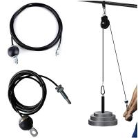 Cable De Entrainamiento De Acero Fuerte Para Gimnasio En Casa 2M-5M Diámetro 5mm Accesorios De Remolino De Cables Reemplazo Duradero - details 0
