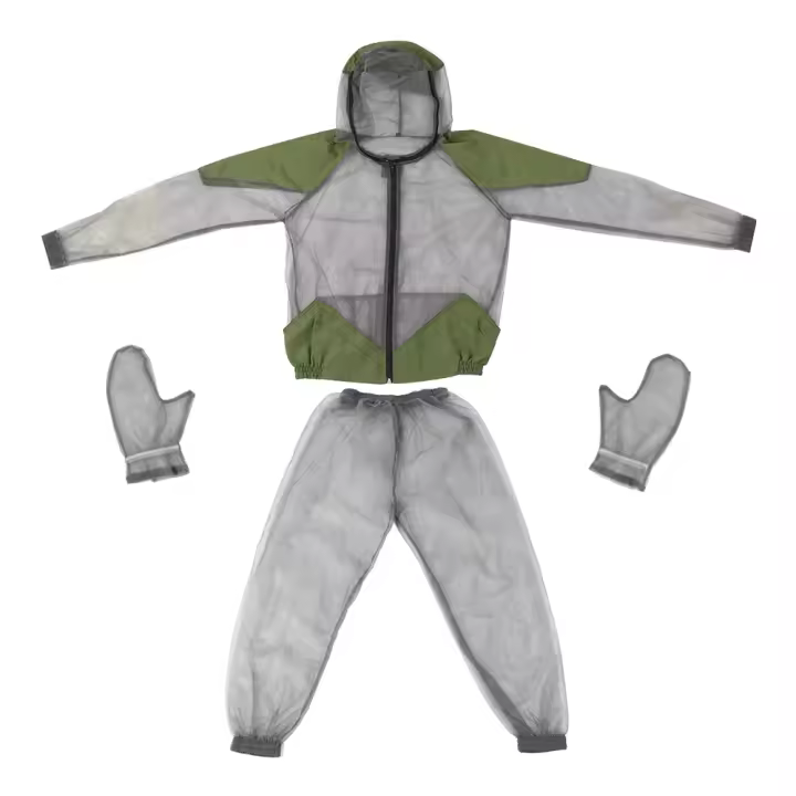Traje Repelente De Mosquitos Para Exteriores Chaqueta Malla Con Capucha Protección Insecticida Para Pesca Y Camping Con Guantes Y Camisa - 1