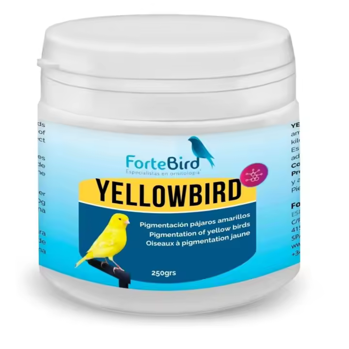 Fortebird Yellowbird 250 Gr - Pigmentación para Canarios Amarillos - Alimento Complementario - 1
