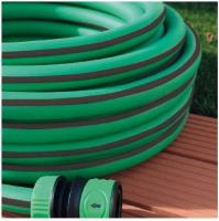 Manguera de jardin ULTRA FLEX sin pliegues 1/2" 15 metros  Anti torsión Color verde - Bricomed - details 0