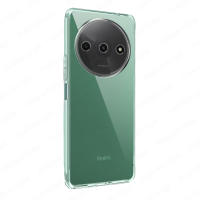 Funda + Protector Cristal Templado Opcional Para Xiaomi Redmi A3 Carcasa Forro Protector, Gel TPU Silicona Suave Flexible Mate, Color Negro Transparente, Ajuste Perfecto, Acceso Conectores Carga Auriculares, Meloenvias mle18 - details 1