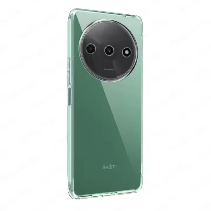 Funda + Protector Cristal Templado Opcional Para Xiaomi Redmi A3 Carcasa Forro Protector, Gel TPU Silicona Suave Flexible Mate, Color Negro Transparente, Ajuste Perfecto, Acceso Conectores Carga Auriculares, Meloenvias mle18 - 1