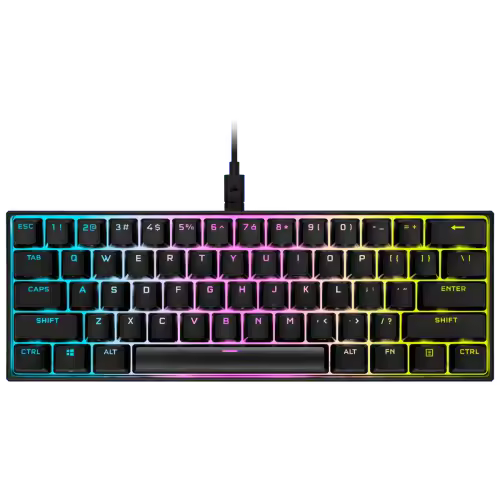 Corsair K65 RGB MINI 60% Mechanical Gaming teclado USB QWERTY Inglés, Español Negro - 1