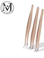 MJ 1 Pcs Pinzas Para Extensión De Pestañas De Acero Inoxidable Ajuste Preciso Para Pestañas 3D Herramienta De Suministros Para Extensión De Pestañas - details 0