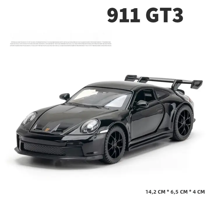 Modelo De Coche De Aleación Parsche 911 GT3 Sport 1:32 Con Sonido Y Luz Vehículo Decorativo Juguete Para Niños Regalo - 1