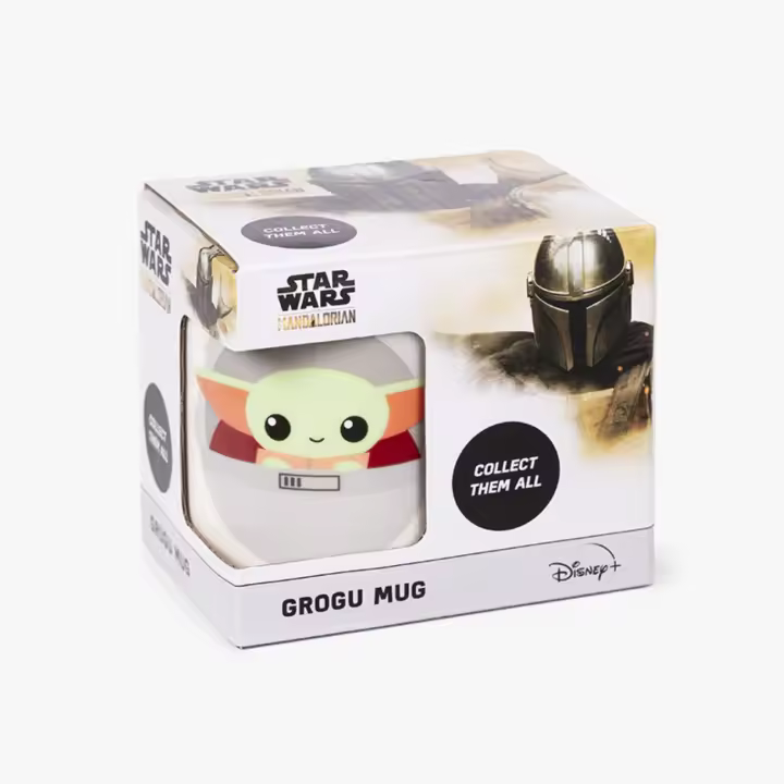 TAZA GROGU MUG - The Mandalorian - Taza de Porcelana - Color Multicolor - Capacidad 310 ml - Original regalo - Producto Oficial DISNEY - 1