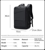 Mochila Multifuncional Fenruien Para Hombres Moda Negocios Clásica De Viaje Alta Calidad Ajuste Para Portátil De 17.3 Pulgadas - details 9