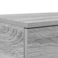 Mesa de Noche vidaXL Gris sonoma Madera de calidad 160 x 36.5 x 16.5 cm - details 6