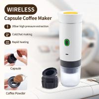 Máquina De Café Espresso Portátil 3 En 1 Eléctrica Sin Cable Capaz De Triturar Cápsulas Ideal Para Viajes Y Camping - details 0