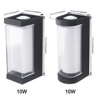 Luz De Pared Exterior Impermeable Para Decoración De Jardín Luz Atmosfera LED Ajustable AC85-265V Instalación En Casa Estilo Moderno - details 7