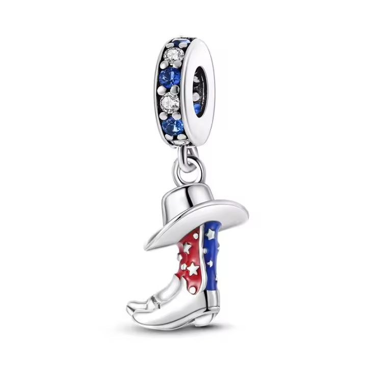 Colgante De Serie Trabajo Y Carrera En Color Plata Para Pulsera Pandora DIY Joyería Para Mujer Zirconia Metálica De Plata - 1