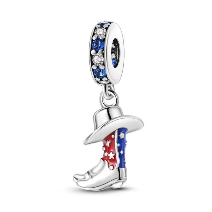 Colgante De Serie Trabajo Y Carrera En Color Plata Para Pulsera Pandora DIY Joyería Para Mujer Zirconia Metálica De Plata - 1