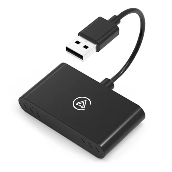 Mini Adapador De Coche Sin Cable Para Wireless Carplay Android Auto Con Puerto Tipo C Navegación Plug And Play AI - 1