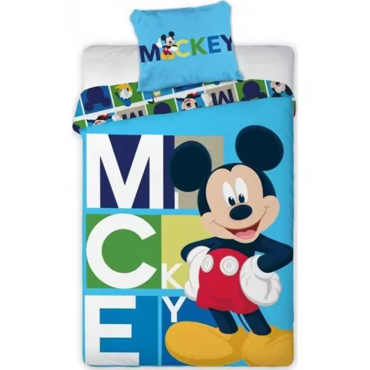 Mickey, Funda Nórdica Mickey, Niños, Niñas, Infantil, Licencia 100% Oficial, Color Azul, 140 x 200 cm, Kiglam - 1