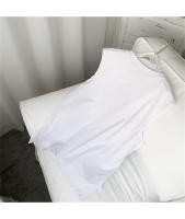 Camiseta De Hombre Sin Mangas De Color Sólido Casual Con Cuello Redondo Absorbente De Sudor Para Deporte En Verano - details 24
