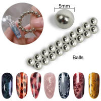 Bolas De Imán Redondas De 5MM Herramienta De Arte De Uñas Magnética Multiusos Con Flor Brillante Gato Y Mango Para DIY Manicura - details 0