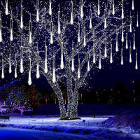 Luces De Lluvia De Meteoros LED Para Árbol De Navidad Fiesta De Vacaciones Decoración De Jardín Exterior Lámpara De Hidraulica De Navidad 30/50CM - details 3