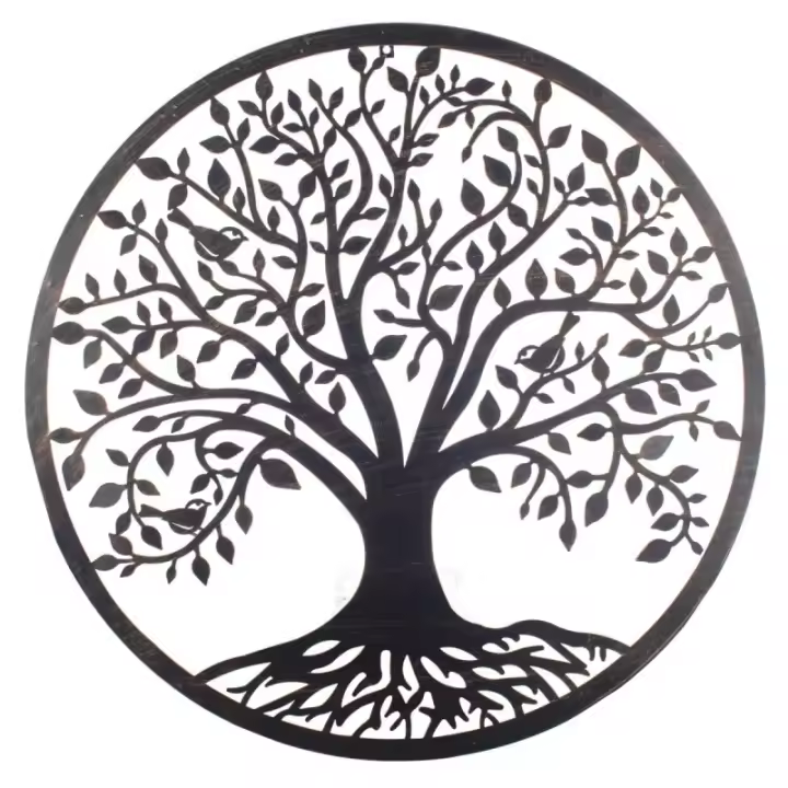 Signes Grimalt Signes Grimalt By Sigris - Decoración de Pared | Arbol de la Vida Pared - 82 cm x 1 cm x 82 cm, Metal 23650 - 1