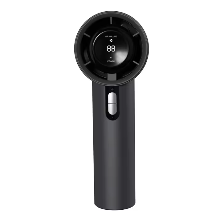 Ventilador de mano portátil para exteriores, potente dispositivo de 2024 velocidades con Pantalla Led, Batería recargable de 100 mAh, Personal, novedad de 3000 - 1