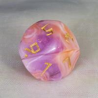 Juego De Dados Poliedros DND 7 Piezas Acrílico Colores Mezclados Y Brillo Juegos De Mesa RPG Souvenir Entretenimiento - details 3