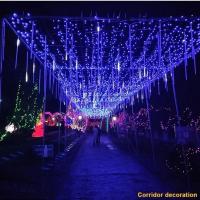 Luces De Cadena LED Para Decoración Navideña Al Aire Libre Impermeables Meteor Showers 8 Tubos 30cm/50cm Con Enchufe EU/US/AU/UK - details 22