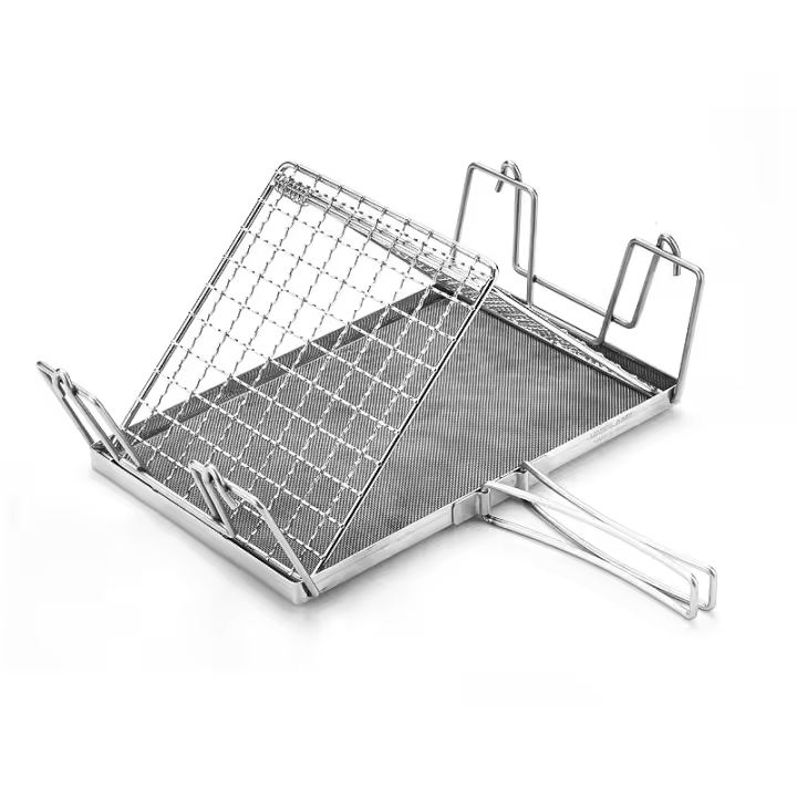 Toaster Plegable WESTTUNE Para Camping Y Excursiones Múltiple Propósito Asador Y Toaster Portátil De Pan Para Picnic Al Aire Libre Material De Acero Inoxidable - 1