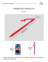 Widesea 4pc/set Palos De Tenda Para Suelo De Nieve Dura Accesorios De Exterior Equipamiento De Refugio Suministros Para Senderismo Turista - details 2