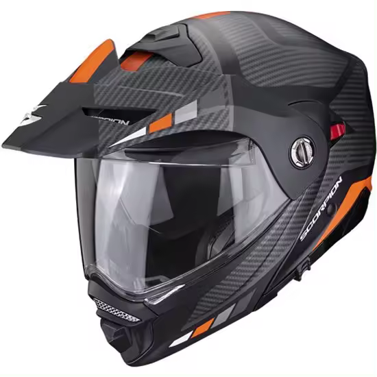 SCORPION ADX-2 CAMINO negro-plata-naranja PINLOCK INCLUIDO - 1