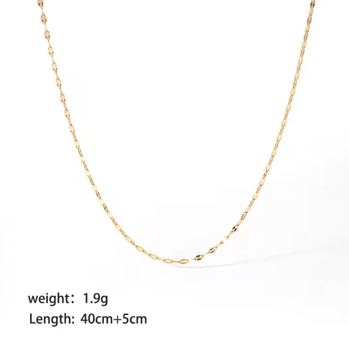 Encanto Collar de cadena de ancla chapado en oro para mujer, Gargantilla de  largo, joyería de boda, regalo, joyería Punk Rock - 1