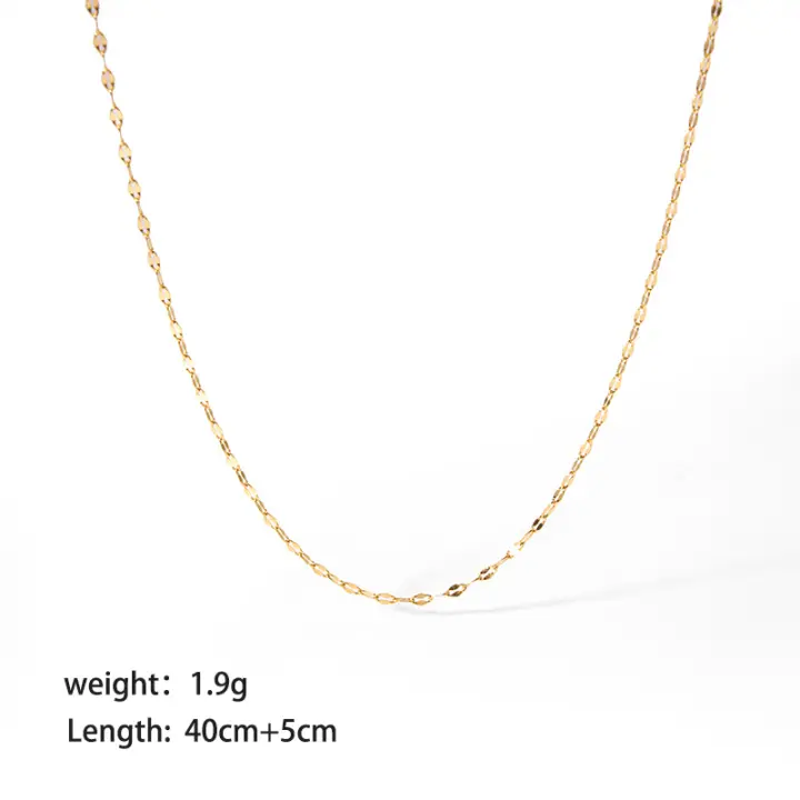 Encanto Collar de cadena de ancla chapado en oro para mujer, Gargantilla de  largo, joyería de boda, regalo, joyería Punk Rock - 1