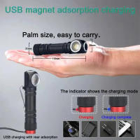 Linterna Frontal LED Potente Y Super Brillante Recargable USB Impermeable Con Batería 18650 Para Escalada Y Actividades Al Aire Libre - details 3