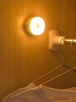 Lámpara Nocturna Redonda Mini LED Dimmable Para Armario Cocina Escalera Iluminación Inalámbrica Para Armario Luz De Alcova - details 5