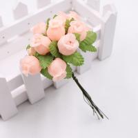 12pcs Bouquet De Flores Artificiales Rosa De Seda De 2cm Para Decoración De Boda DIY Scrapbook Wreath Caja De Regalo Y Artesanía - details 17