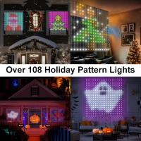 Luz De Encaje Inteligente Con 400 LEDs Control Remoto Bluetooth RGB Para Decoración De Ventanas Y Dormitorios Cambio De Color Con Música DIY - details 4