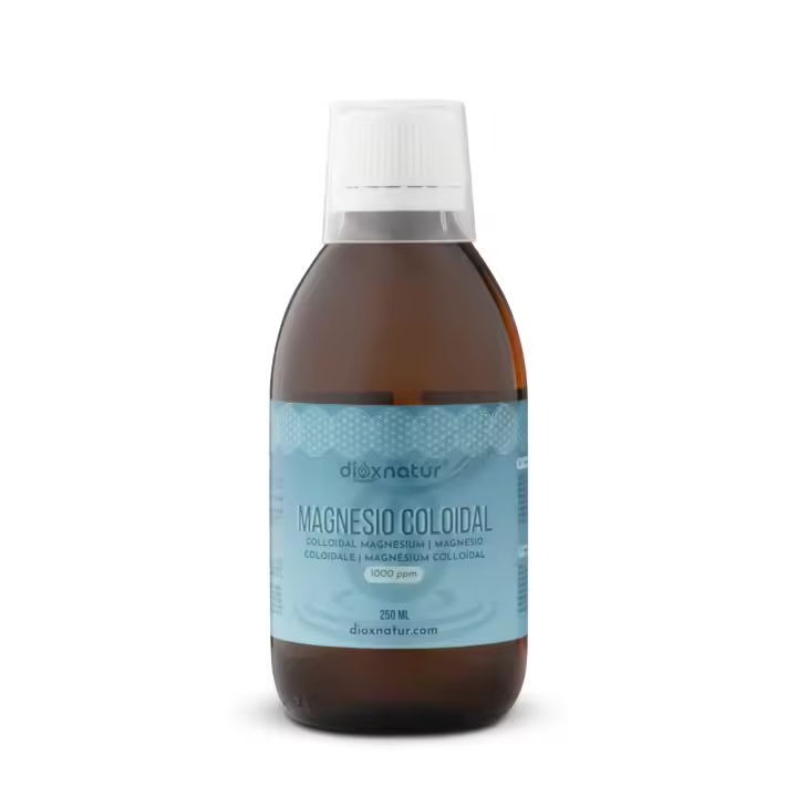 DIOXNATUR® Magnesio Coloidal Líquido 1000 ppm - Solución de Magnesio Bisglicinato – 250ml - 1