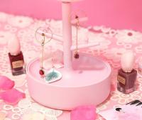 Espejo Joyero con LED Rosa: Iluminación Ajustable, Rotación 360° y Diseño Portátil - Organizador de Joyas Integrado - Ideal para Maquillaje y Belleza - details 2