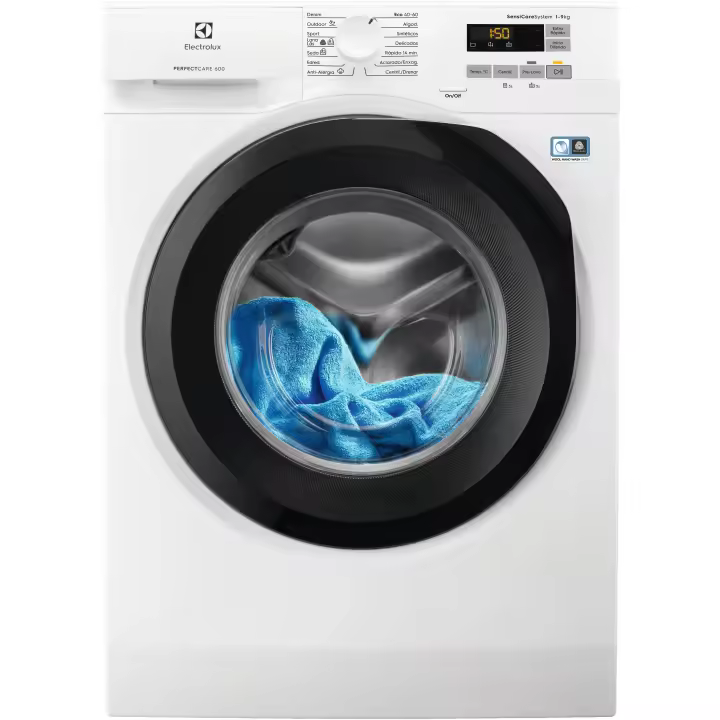 LAVADORA CARGA FRONTAL ELECTROLUX EW6F5943FB 9 KG 1400 RPM A BLANCO - 1