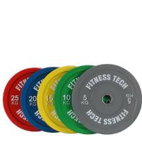 Fitness Tech Disco Bumper Plate Alta Resistencia Discos - details 1