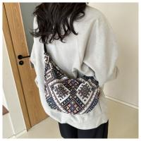 Bolso De Hombro Grande Para Mujer En Lona Estilo Nacional Bolsa De Mano Universitaria Bolsa De Mancuerna Bolsa De Underarm - details 18