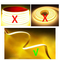 Tira De Luz LED COB Flexible Y Impermeable Alta Brillo 220V Para Iluminación De Cocina Dormitorio Exterior 3000K 6000K - details 0