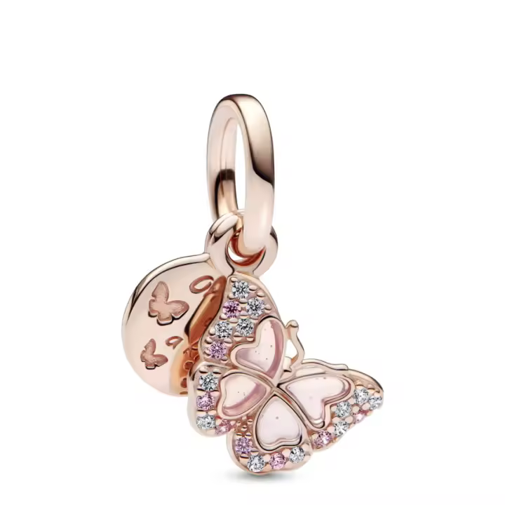 Pandora Charm Colgante Mariposa Rosa 782555C01 , para Mujer - 1