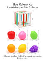 Juguetes Educativos Para Niños 7Pcs En Forma De Cubo Juego De Aprendizaje De Encaje Y Pila Juego De Desarrollo Infantil - details 12