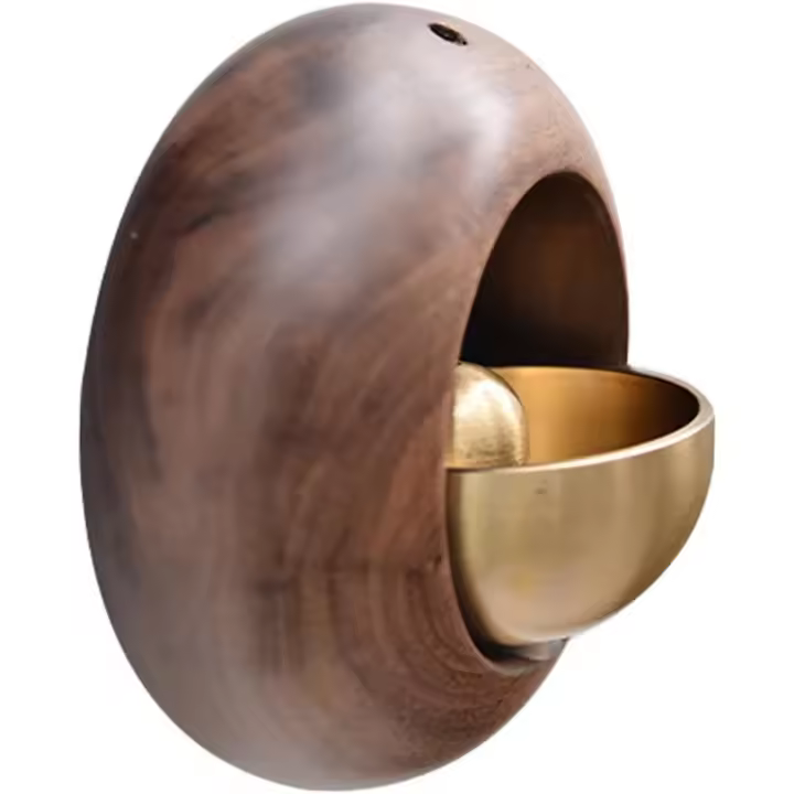 Timbre Comercial Timbre que abre la Puerta Carillón de Viento para Puerta Carillón de Viento magnético Timbre para exterior Lámpara de Madera Retro - 1
