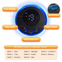 Masajeador Abdominal Inalámbrico Para El Fitness Y La Estructura Corporal Adecuado Para Hombres Y Mujeres Carga USB Tamaño Multi SML - details 3